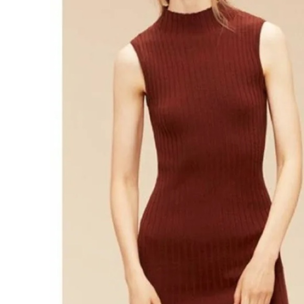 Wilfred - Ribbed Knit sleeveless Lierre dress - xs